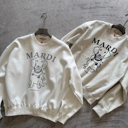 D122147正脸珍珠小狗卫衣女韩版腊肠狗圆领上衣 商品图1