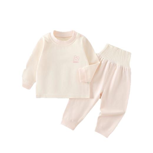 新生婴幼儿莫棉无骨高腰护肚套装男女宝宝四季款家居服分体二件套 商品图4