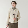 丁摩 新中式短款纯羊毛呢子外套轻奢毛呢上衣秋冬双面呢羊绒大衣5ZF-12226 商品缩略图2