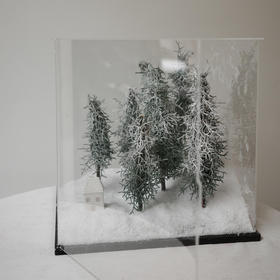 《北国》雪松30cm×30cm大号亚克力礼盒