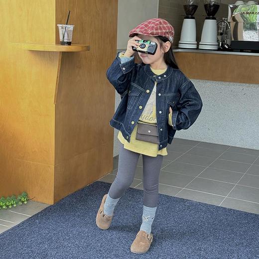 艾摩贝贝2025秋季新款儿童韩版洋气休闲帅气立领牛仔夹克外套上衣 商品图1