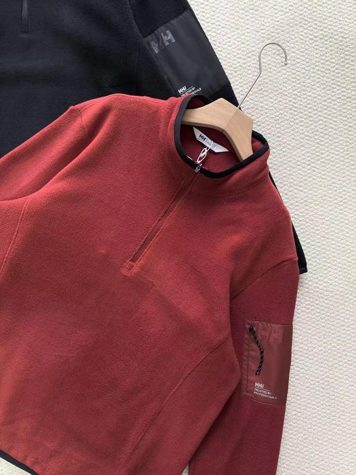 D122127男款POLARTEC抓绒半高拉链长袖宽松套头衫打底衫 商品图6