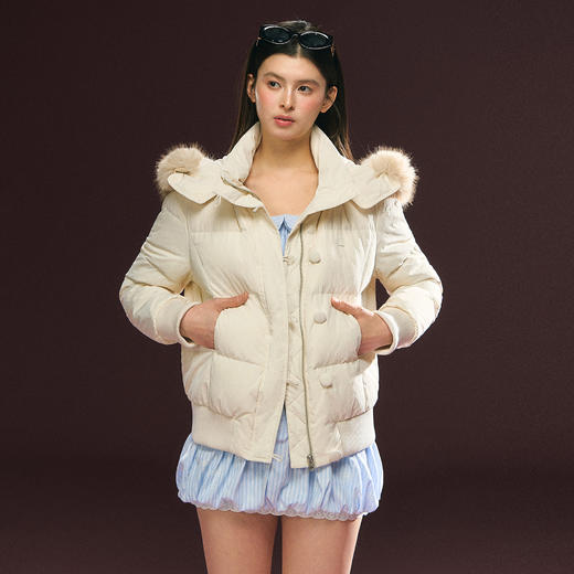 Ariseism 美式复古设计感羽绒服女冬季保暖外套 商品图2