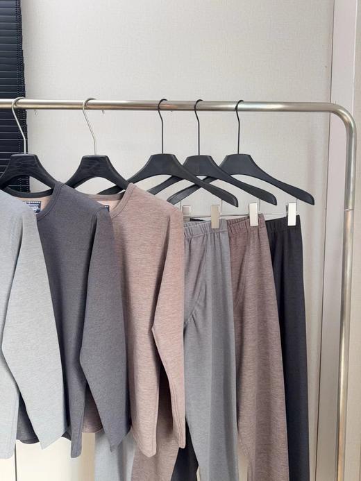 D122104秋冬必入男士羊绒蚕丝保暖内衣套装 商品图2