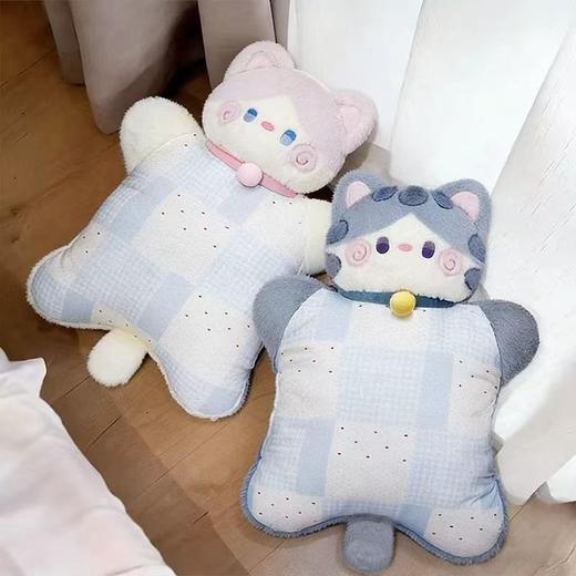 自然醒抱抱猫豆袋三用玩偶抱枕QYL 商品图9
