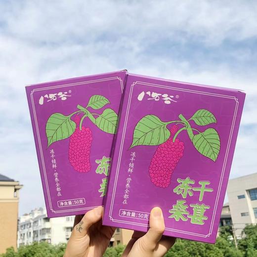 【冻干桑葚】新鲜成熟果采摘后加工，低温真空冻干，酥脆香甜，经常吃对头发、眼睛、肠胃和血管都很好，配料表也是很干净，只有桑葚，老人小孩都可以放心吃~ 商品图2