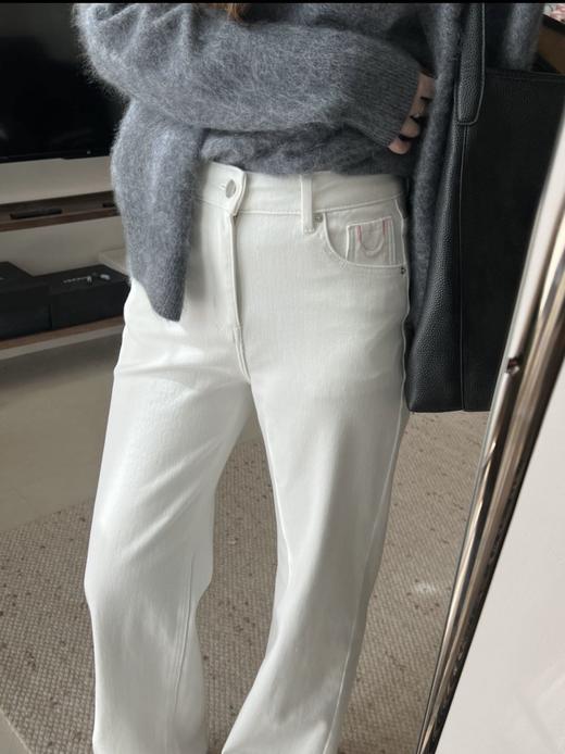 云仓【1215】 神裤工厂，巨显瘦加绒直筒牛仔裤！防掉色四面弹 商品图3