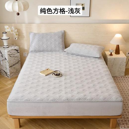 直发 套上去特别平整～夹棉的还暖和 【特价款牛奶绒夹棉床笠】 商品图5