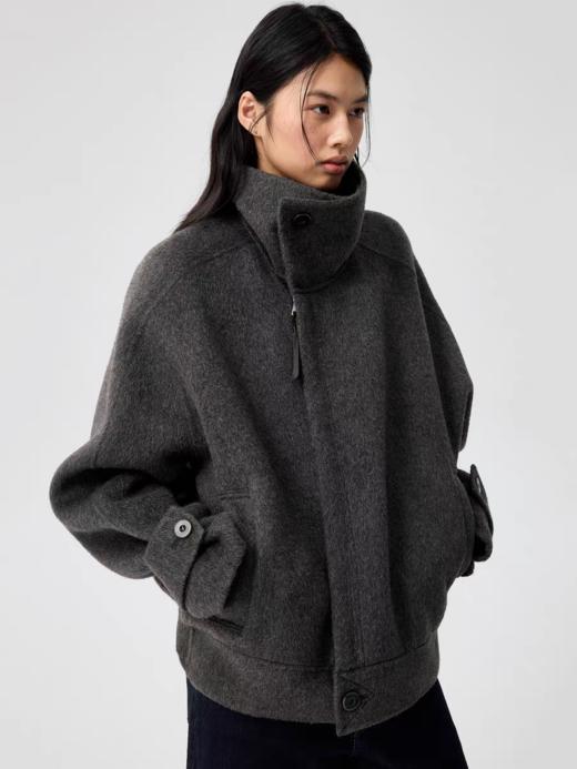 Simple Project/Y25216/双面羊毛立领夹克 男女同款 商品图4