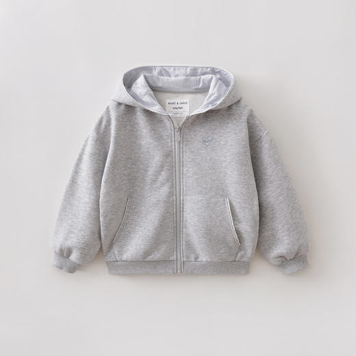 马克珍妮格纹间奏女童休闲连帽外套2026年春装新款560280 商品图3