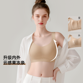 💗【提拉女王3.0四季款B-F杯】【外层升级全面果冻条悬提结构 递进式托举】【莱卡高弹面料】【液态锁脂大胸显小】润微内衣女无钢圈文胸   提拉凝姿