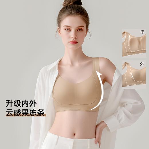 💗【提拉女王3.0四季款B-F杯】【外层升级全面果冻条悬提结构 递进式托举】【莱卡高弹面料】【液态锁脂大胸显小】润微内衣女无钢圈文胸   提拉凝姿 商品图0