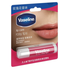 【超市】凡士林 玫瑰花蕾味修护型润唇膏 3.5g/卡