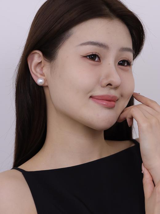 【挚友限定】(经典款/挂珠款)18K金澳白珍珠耳夹 真科研凤凰等级 商品图3