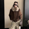 西遇巴恩风短款外套女冬季新款法式高级感大毛领保暖加厚上衣SS051982 商品缩略图2