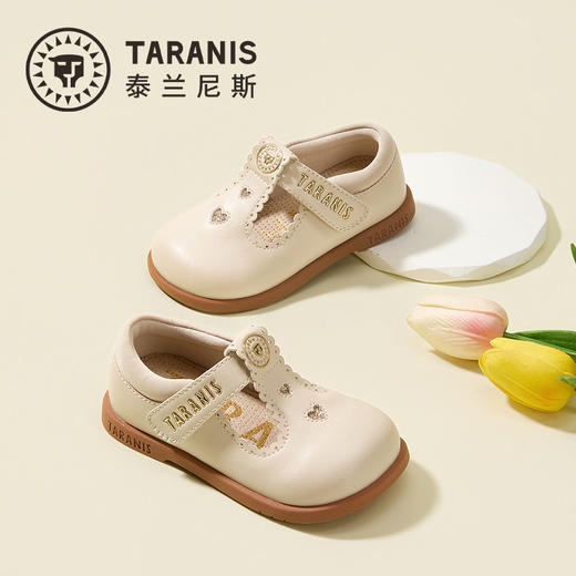 泰兰尼斯童鞋2026年春季新款女宝宝学步鞋女童小玛丽简约公主皮鞋T03T6A8519 商品图4