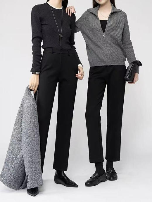 加厚银狐绒保暖西装烟管显瘦神裤一条过冬 商品图1