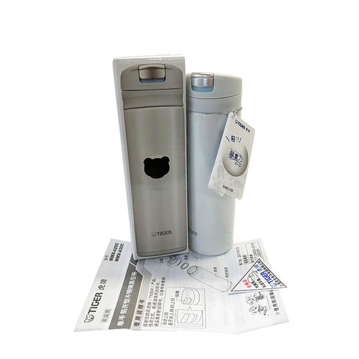 TIGER 虎牌 单手易开型 不锈钢真空杯 MMX-A30C 白色 300ml 商品图4