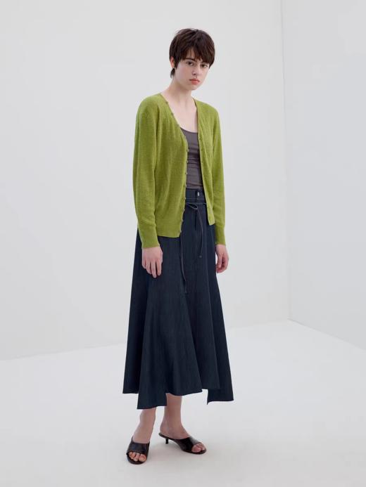 Simple Project/K25277/牛仔风格不规则插片鱼尾长裙 商品图2