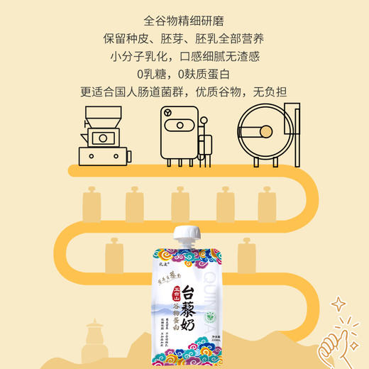 台藜奶(220mlx10袋/小礼箱)  山西特产五台山素斋藜麦植物蛋白饮品  网红全营养低糖低脂轻卡 无添加剂早餐奶整箱 商品图4