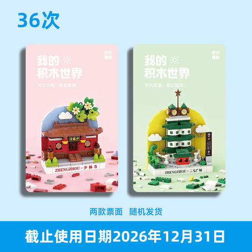 【计次票】郑州地铁文创计次纪念票/我的积木世界主题/计次纪念票10次/18次/36次/按次计费/不计里程/全线通用/限量发行 商品图3