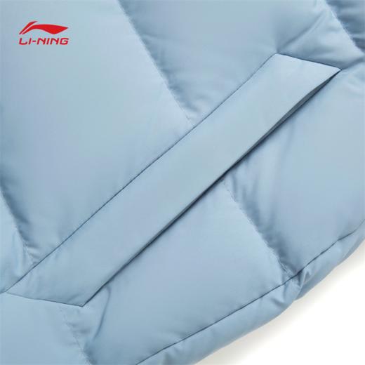 李宁男子防泼水立体裁剪鸭绒短羽绒服AYMV215-6 商品图4