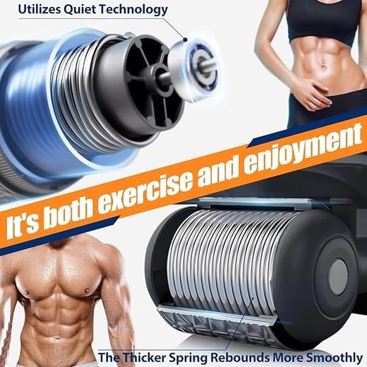 欧洲 Avilluna 腹部训练器 腹肌滚轮自动回弹 带4个肘部支撑 计时器 平板支撑器 商品图1