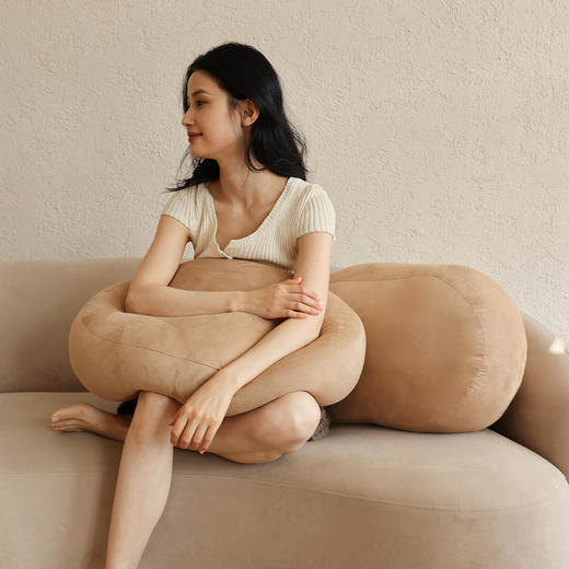 【两个减10元】京帝多用途土豆抱枕｜无*良品同款，救了老腰！无缝支撑，坐躺卧趴都能用 商品图6