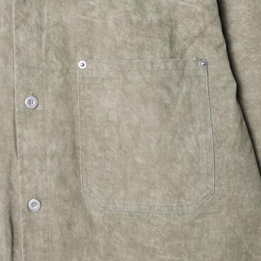 6018SDSA男士秋冬新款痞帅男装韩版休闲扎染拼接翻领长袖衬衫百搭宽松 商品图3