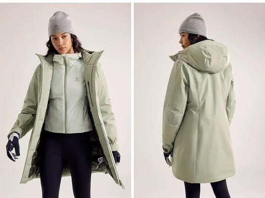 【秒杀价已调 直接拍】凯家女款 中长款 硬壳羽绒服 600蓬 鹅绒服 商品图8