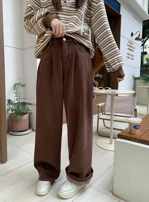 <曾小咸推荐>现货秒杀 ！微信超特价！韩系翻领条纹加绒卫衣 日常199.99 立减110 秒杀89.99！！ 商品图11