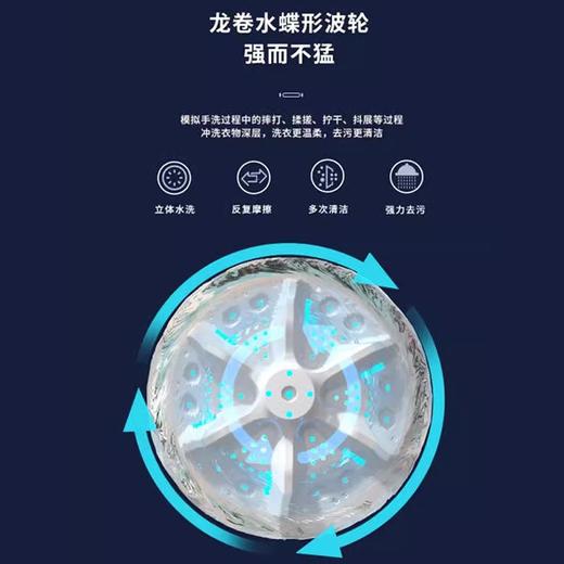 AUX/奥克斯洗脱一体宿舍宝宝婴儿童衣物洗衣内衣袜洗衣机母婴专用 商品图3