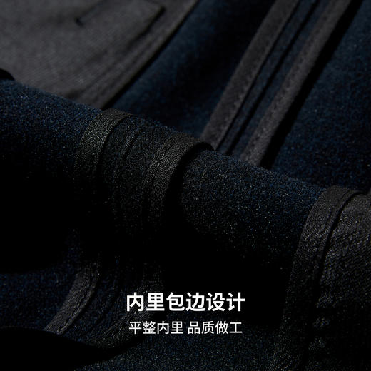 【含羊毛】圣得西2025年冬季休闲松紧长裤保暖日常平整有型休闲裤 商品图9