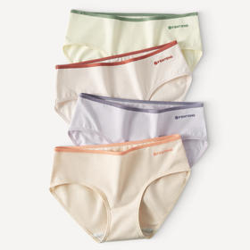 芬腾女士内裤夏季薄款纯棉透气短裤头中腰提臀全棉抗菌内裆三角裤