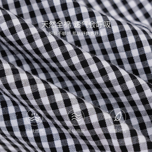 马克珍妮文艺格子女童纯棉蝴蝶结衬衫2026年春装新款560170 商品图4