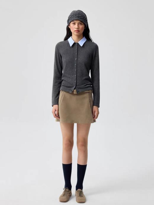 Simple Project/M25172/ 可拆卸领多穿开衫毛衣 商品图2