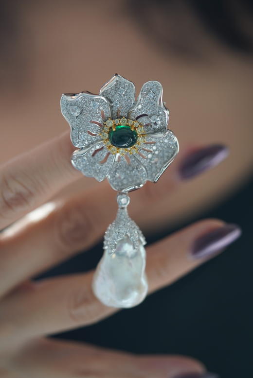 高定珠宝【碧色玉雪】巴洛克 商品图3