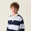 马克珍妮美式学院男童条纹polo卫衣2026年春装新款560133 商品缩略图2