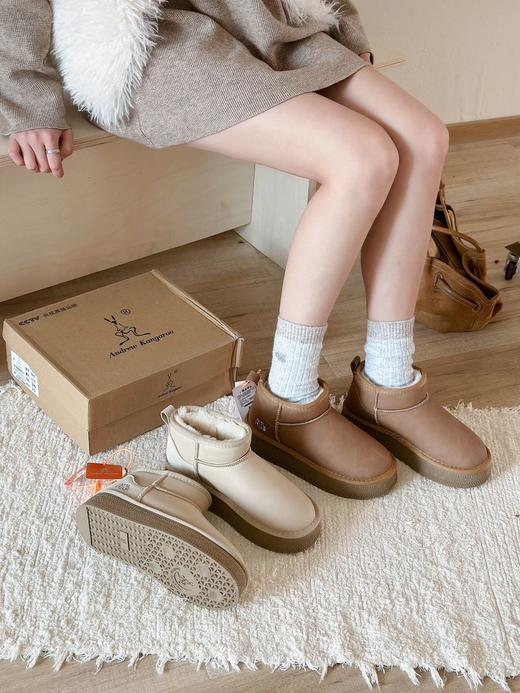 🔥冬日保暖神器 行走的小火炉！！降温雪地靴❄️防水雪地靴开拓者💧【安德鲁袋鼠字母厚底雪地靴6099】😘～ 断崖式降温 必备单品🔥蓄热保暖！ 商品图2