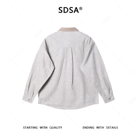 6018SDSA男士秋冬新款痞帅男装韩版休闲扎染拼接翻领长袖衬衫百搭宽松 商品图5