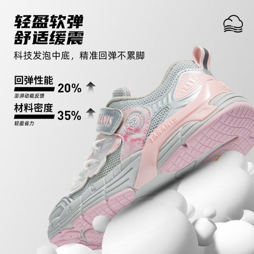 泰兰尼斯儿童轻户外运动鞋春季新款女童跑步鞋舒适休闲鞋防滑耐磨T01X6A8648 商品图3