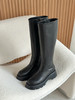 1222-3 渠道货 秦岚同款 GR头层小牛皮 超轻发泡厚底 炒鸡软糯高筒靴  长靴 商品缩略图1