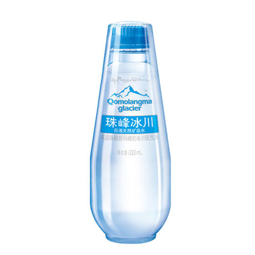 珠穆朗玛峰珠峰冰川天然低氘自涌矿泉水 333ml*12 整箱 商品图1