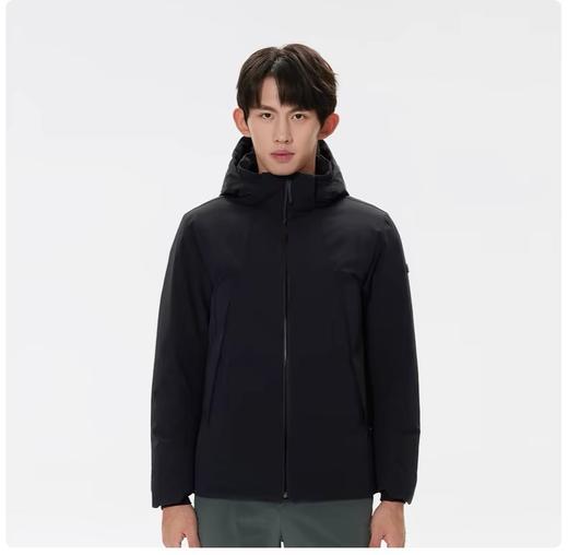 可隆男士轻量防风鹅绒夹克防风防泼水透湿连帽羽绒服 商品图1