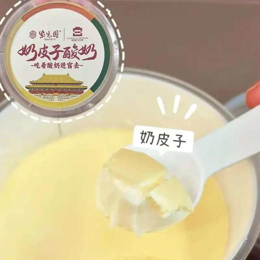 【6罐送手提袋1个】紫光园奶皮子酸奶 120克/罐 商品图3