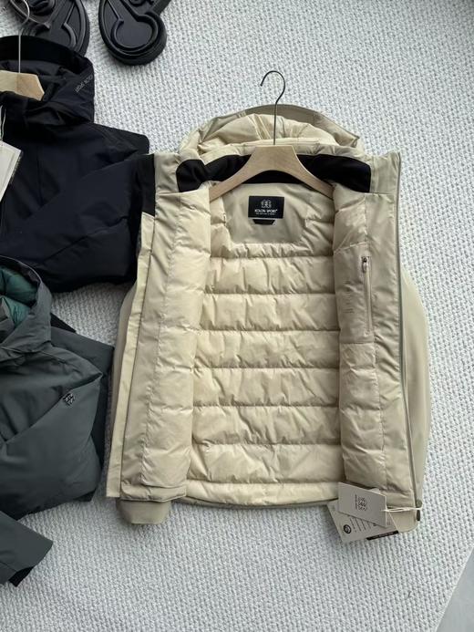 可隆男士轻量防风鹅绒夹克防风防泼水透湿连帽羽绒服 商品图4