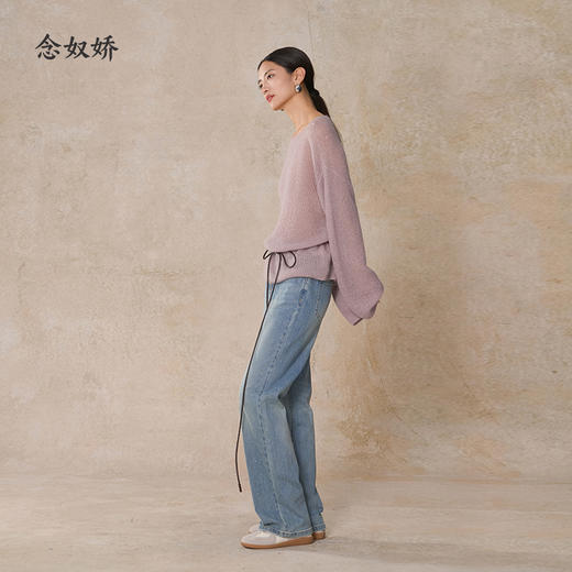 【商场同款】CNK5B75 “ 浪漫镂空衫 ” 打造慵懒氛围感穿搭 纱线自带精致细闪珠片，熠熠生辉 商品图8