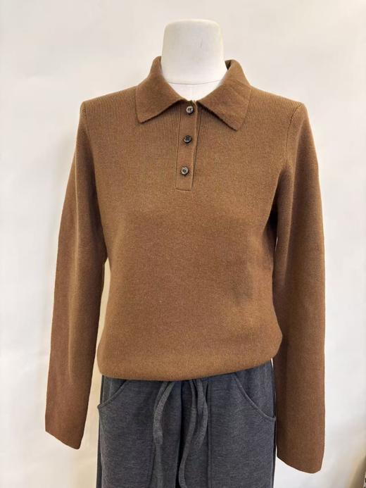 MAISON COVET 纯山羊绒POLO领上衣( 买1赠1活动，不可退单件，需全单退或全单确认收货） 商品图4
