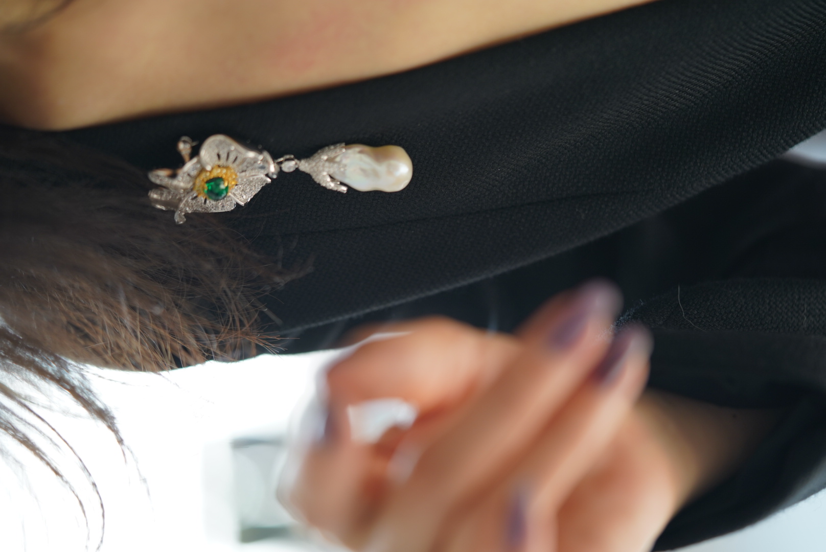 高定珠宝【碧色玉雪】巴洛克