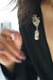 高定珠宝【碧色玉雪】巴洛克